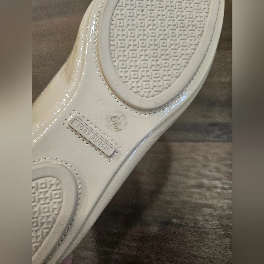 SOLD‼️NWOT Tory Burch Minnie Travel Ballet Flat, Nude Patent Leather - Picture 8 of 15